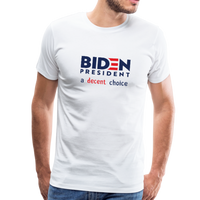 Decent Choice (Men's T-Shirt) - white